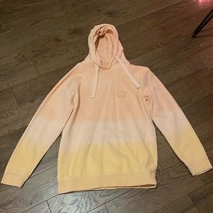 Thick comfy sweat shirt, pink and orange ombré. Been worn once